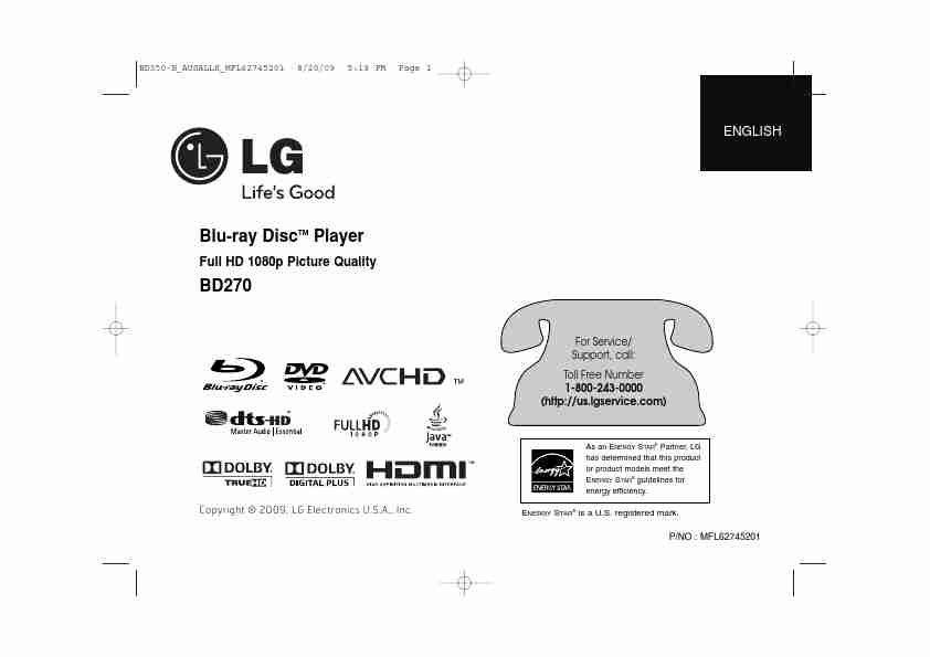 LG Electronics DVD Player BD270-page_pdf